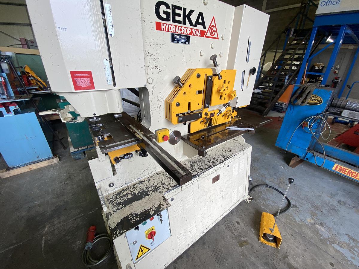 Used GEKA 70 s 5 station steelworker 70 ton Hydraulic