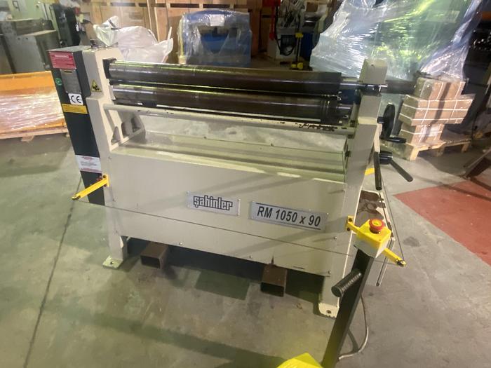 Used SAHINLER MODEL RM 1050mm x 90mm Power bending rollers