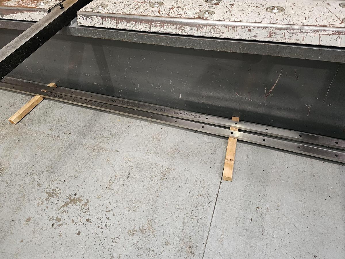 Used Mantech 3006   3m x 6.5mm Hydraulic swing beam guillotine