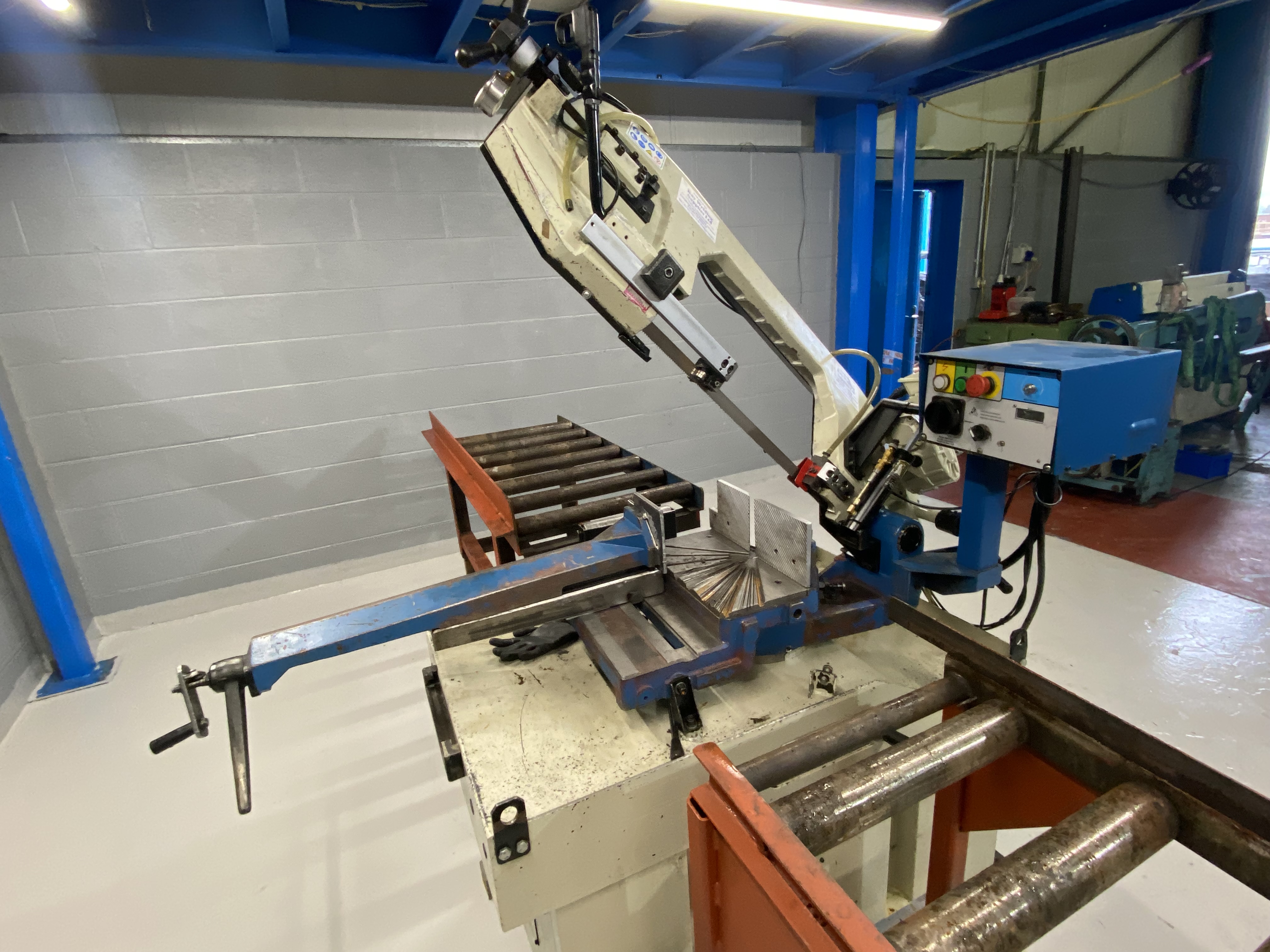 Used Baileigh BS-350M Dual Mitre Horizontal Bandsaw 240 volts