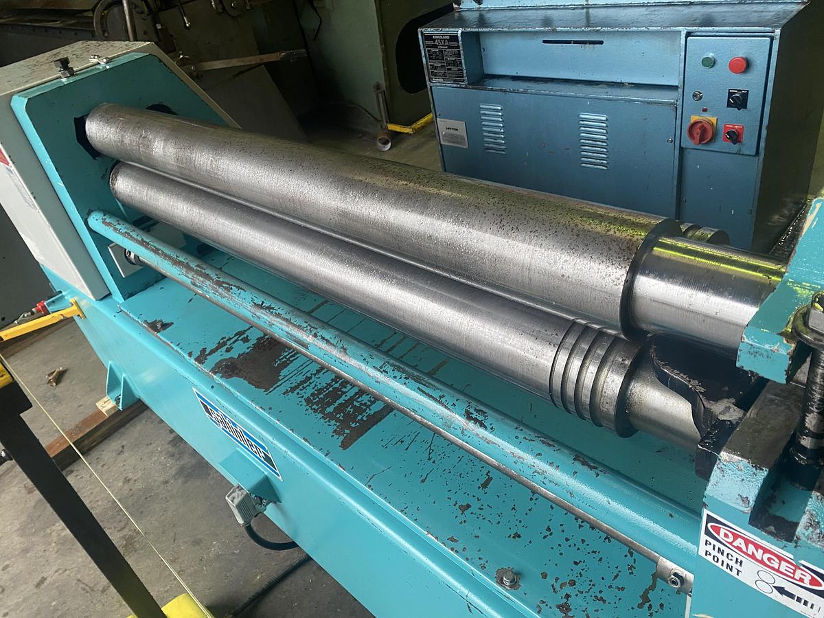 Used Sahinler IRM 1270mm x 110mm diameter bending rollers