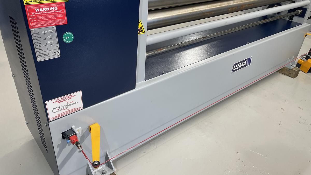 UZMA Model IRM Power operated Bending rollers 2ooomm x 110mm
