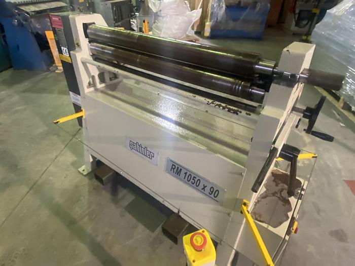 Used SAHINLER MODEL RM 1050mm x 90mm Power bending rollers