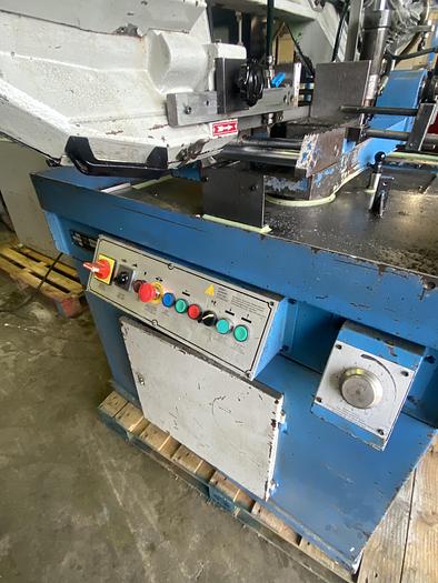 Used UZAY MAKINA 220 DG double Mitre Semi Automatic Bandsaw