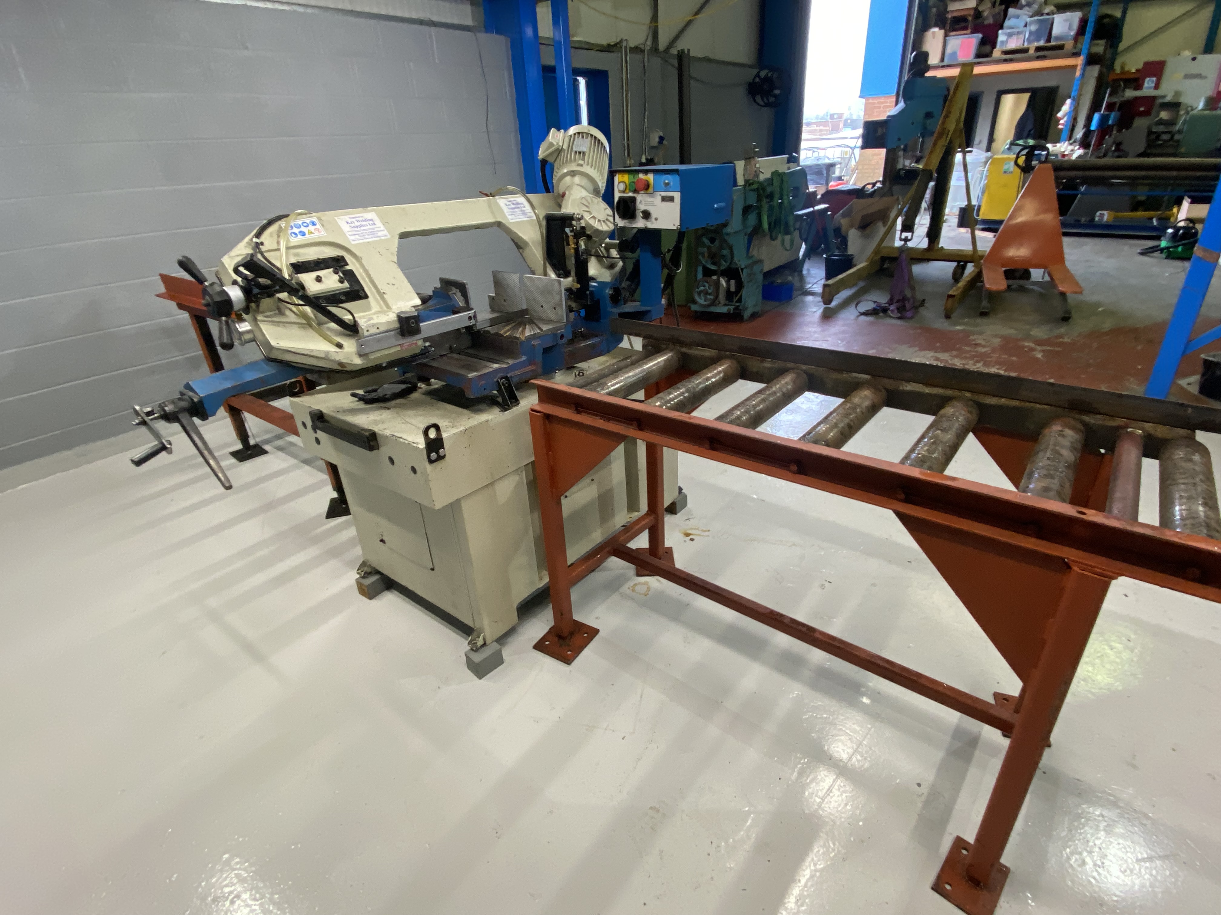 Used Baileigh BS-350M Dual Mitre Horizontal Bandsaw 240 volts