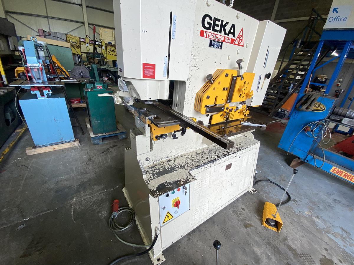 Used GEKA 70 s 5 station steelworker 70 ton Hydraulic