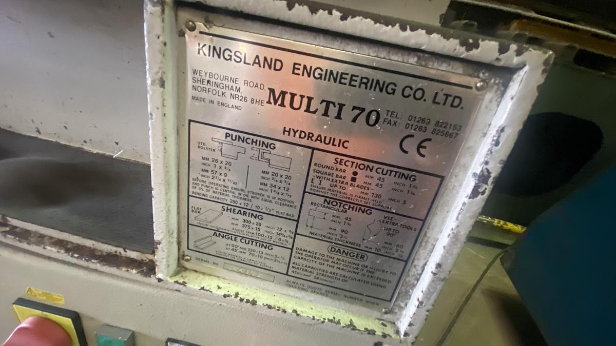 Used Kingsland Multi 70 5 station steelworker