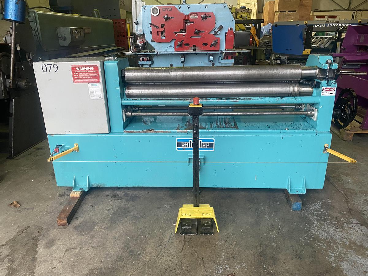 Used Sahinler IRM 1270mm x 110mm diameter bending rollers