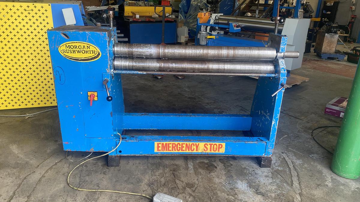 Used Morgan Rushworth  TRTS 1300mm x 3.2mm Power Bending rollers