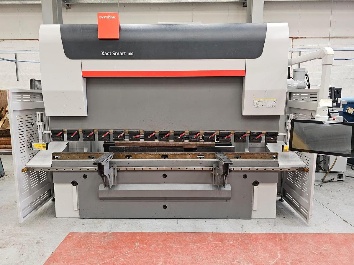 Used Bystronic Xact Smart 100 ton x 3m 6 axis cnc press brake