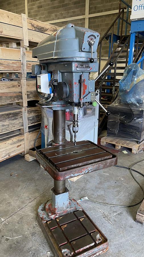 Used ELLIOT Progress 3A heavy duty Pillar drill