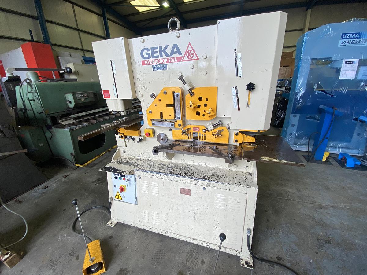 Used GEKA 70 s 5 station steelworker 70 ton Hydraulic
