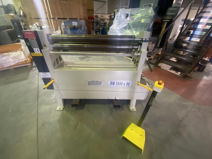 Used SAHINLER MODEL RM 1050mm x 90mm Power bending rollers