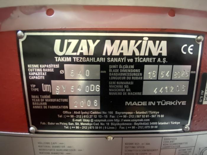 Used Uzay Makina UMSY 540 DG Heavy Duty Twin Mitre Double Column Bandsaw