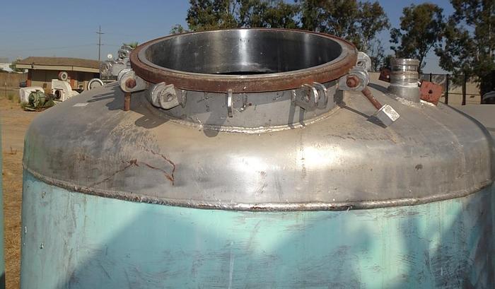 Used Tank, 350 Gallon, 316 S/st, 75 PSI, 44" x 54", DT/DB, (2) #S742479