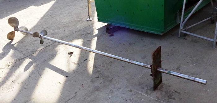 Used Mixer, Agitator, 15 HP, S/st, 1-1/2" x 10' Shaft, S742838 #S742838