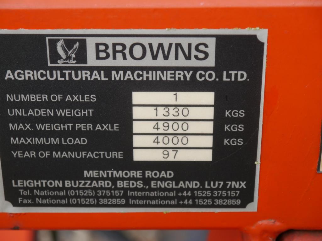Used Browns Bale Trailer