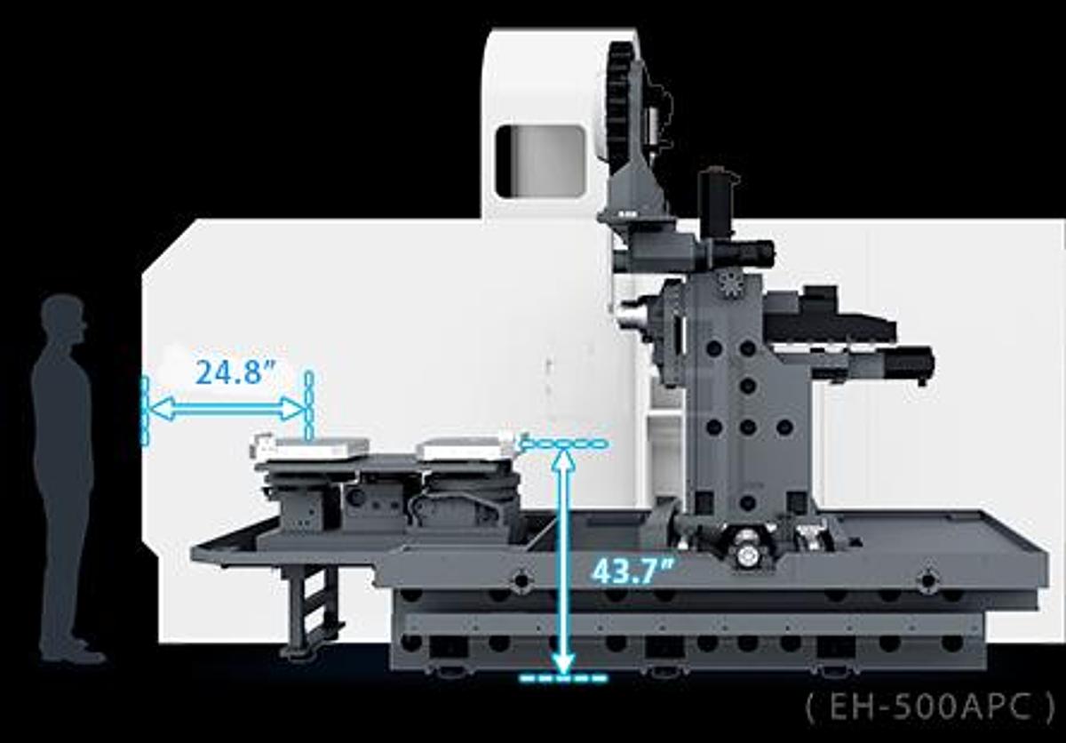 EH5-500 - Horizontal 5 axes Machining Centers