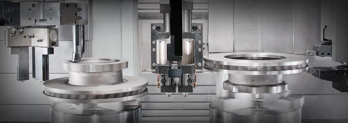 GV-500X - Twin Spindles & Turrets Vertical Turning Center