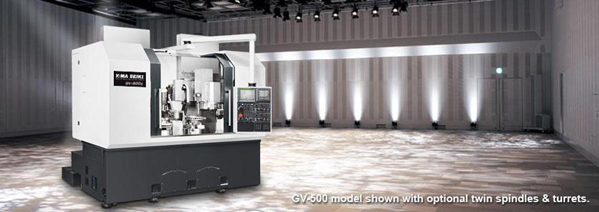 GV-500X - Twin Spindles & Turrets Vertical Turning Center