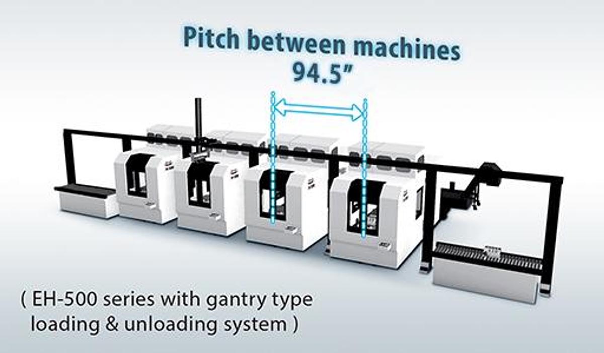 EH5-500 - Horizontal 5 axes Machining Centers