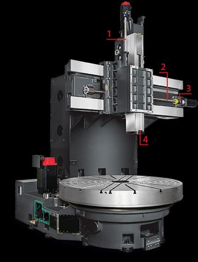 GVF-1112 ( Fixed beam ) - Super Rigid Vertical Turning Center