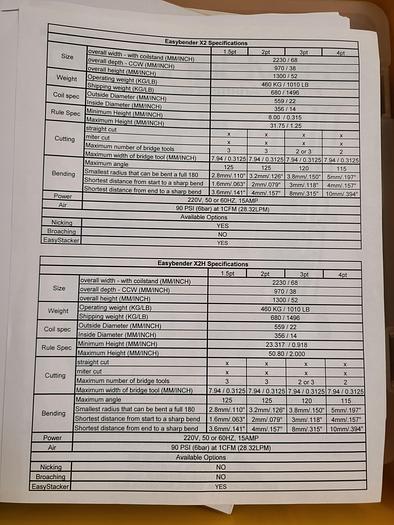 Used 2006 Easy Bender Turbo 200 Steel Rule Bending Die Machine Dieboard Cutting