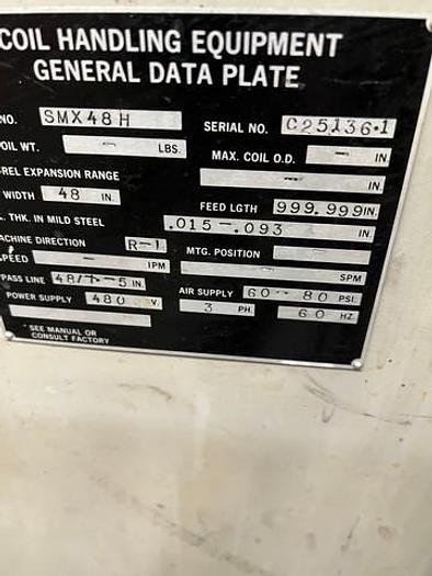 Used 2013 CWP SMX 48 Servo Coil Feed Line