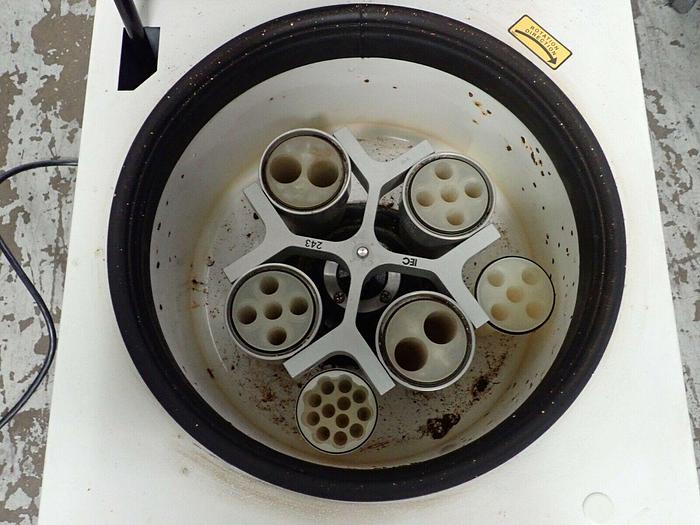 Used Thermo IEC Model Centra CL3 Centrifuge with Rotor 243, Buckets & Inserts