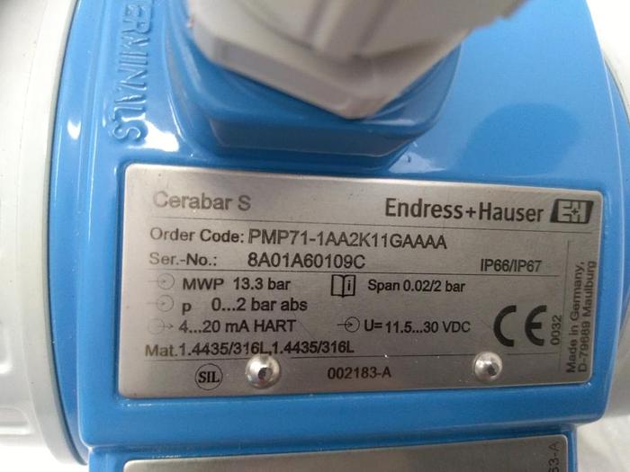 Drucktransmitter Cerabar S, PMP71-1AA2K11GAAAA, Endress und Hauser, Eex, neu