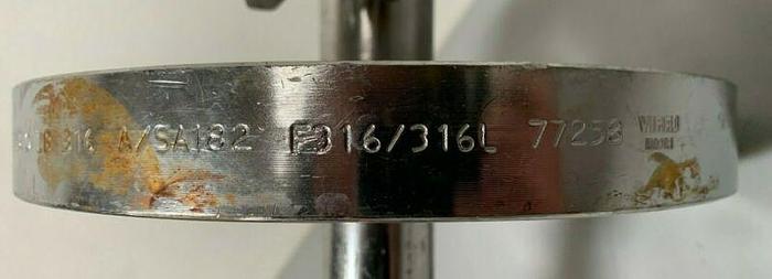 Used Viraj India Stainless Steel Spray Ball w/ 4" & 8" Flange Fittings