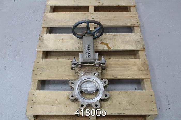 Used Dezurik KGSM 4" Hand Operated Knife Gate Valve #41800