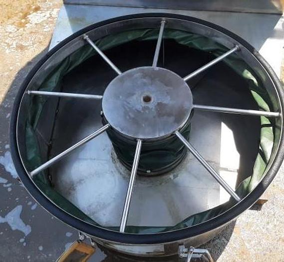 Used Dryer, Fluid Bed, 46" Diameter, Stainless Steel, Steam Heated, 120 Kilograms #S744728