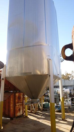 Used Bin, 950 CF, 316 S/st, 8' X 8' X 14', 45 Deg Cone, #C104050