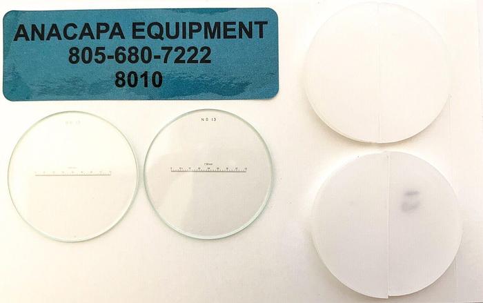 SPI, 40-253-7 10X Optical Comparator Reticle, 1-3/8", #13, Lot of 8 New (8010)W