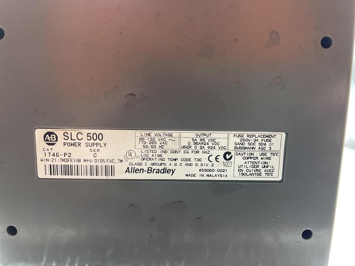 Used Allen-Bradley 1746-P2 Ser C 1746-A13 Ser B 