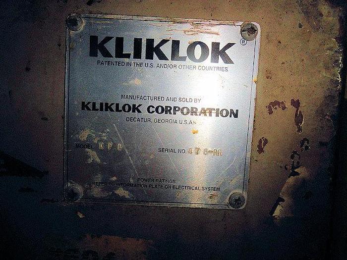 Used Kliklok Box Erector; Md#KFD
