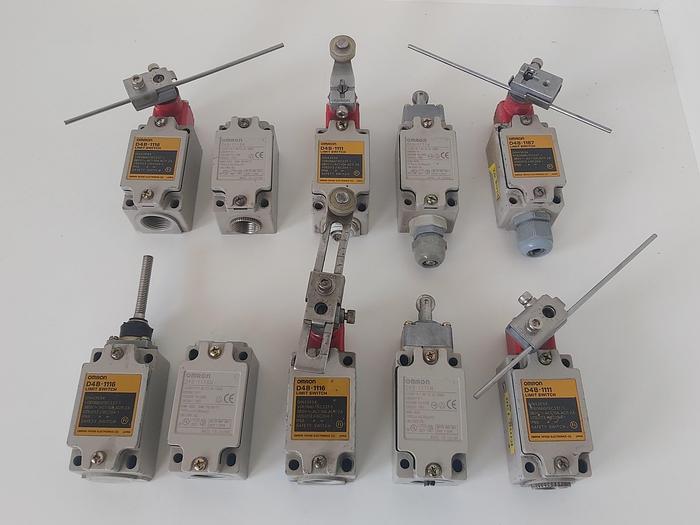 Gebraucht 10 Stück verschiedene Endschalter,  Omron,  gebraucht