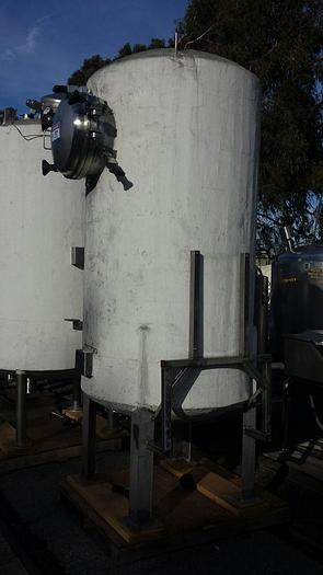 Used Tank, 450 Gallon,  316L Stainless Steel, 42" X 78", DT/DB, 100 PSI, #S740087