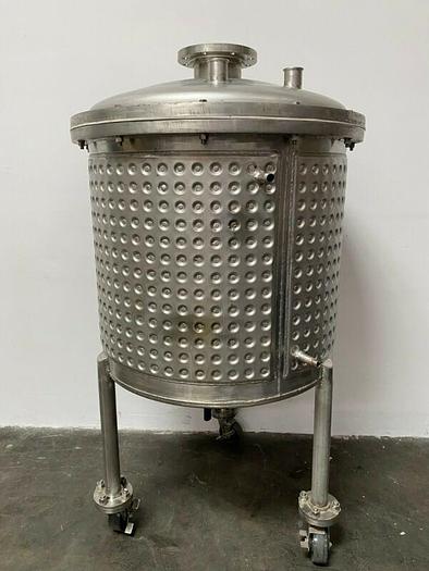 Used 400 Liter Stainless Steel Dimple Jacketed Reactor