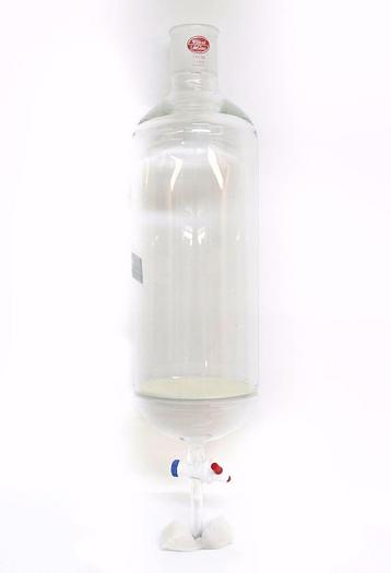 Used Wilmad Lab Glass 45/50 Coarse Porosity Separatory Cylindrical Funnel (4243)