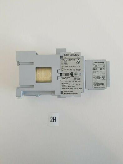 *NEW* AB 100-C12Z*10 Contactor Ser. A 600VAC 25A w/100-F Contactor Ser. A