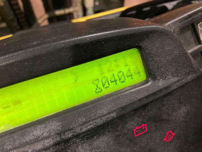 Used 8,000 POUND HYSTER MODEL S80FTBCS MFG. 2013 85" LOWERED MAST