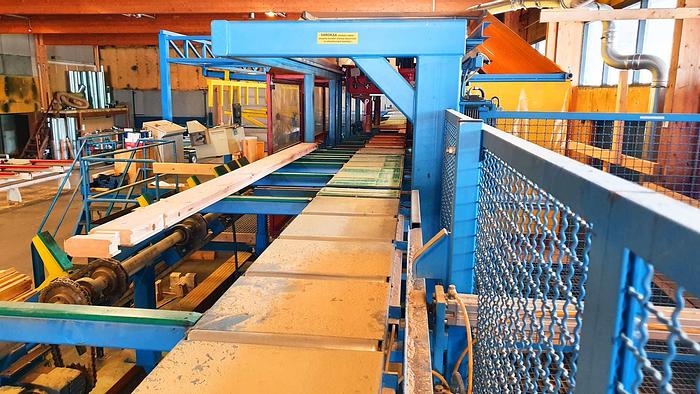 Used Hundegger K2-4 BHF joinery line  for log house production