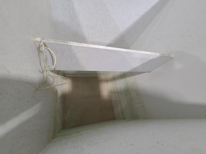 Used Polypro Tank Counter Flow Rinse side and bottom support 24" x 24" x 42"