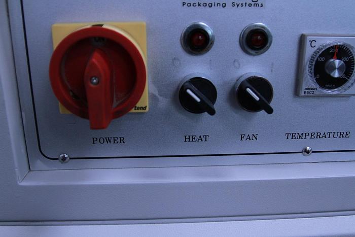 Used Pneumatic Semi Automatic L Sealer and Heat Tunnel