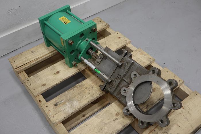 Used Rovalve 6" Air Operated Knife Gate Valve #44134