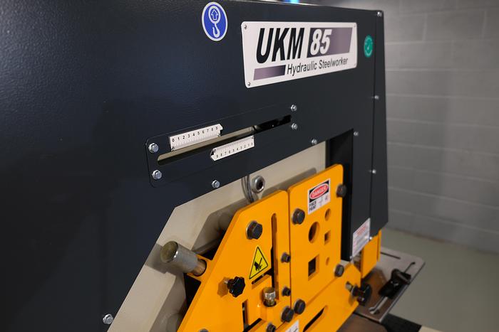 UZMA UKM 85 ton twin cylinder 5 station steelworker 