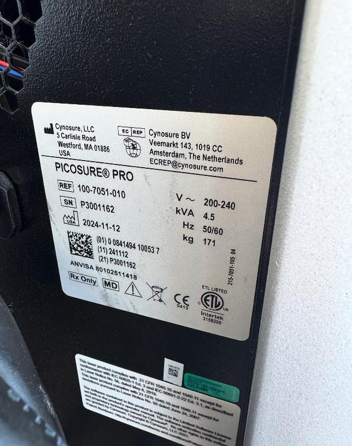 Used 2024 Cynosure Picosure Pro- 755nm
