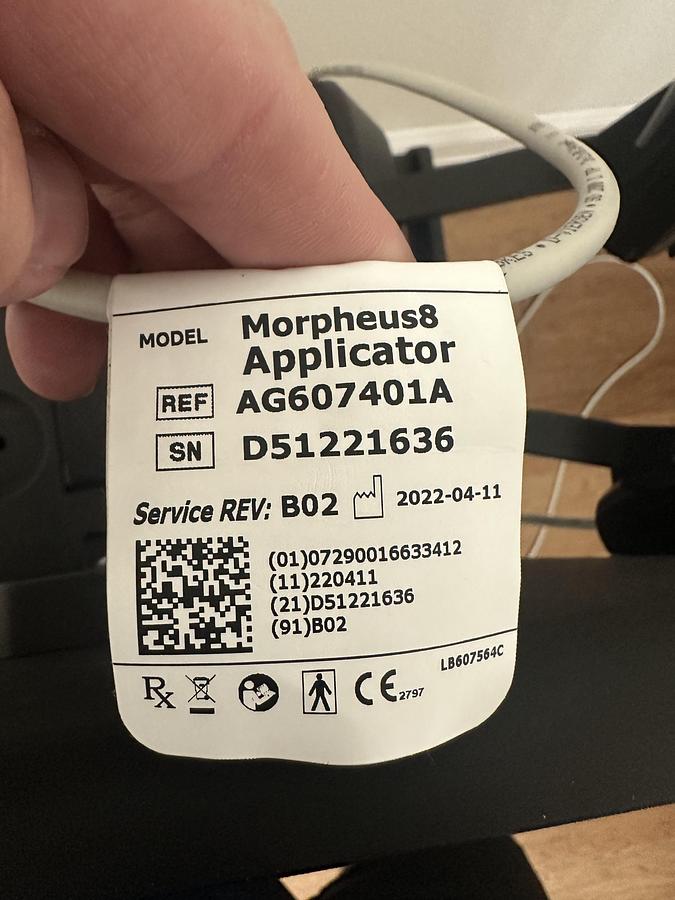 Used 2023 Inmode RF PRO Morpheus 8 Face and Body Hand Pieces